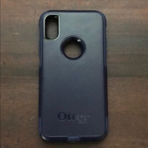 iPhone X Otterbox Commuter Navy Blue